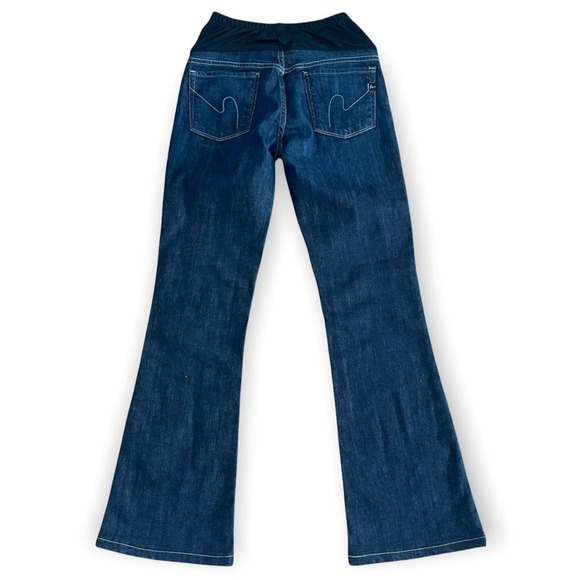 Citizens of Humanity Belly Panel Maternity Flare Bootcut Dark Wash Jeans Sz 27 - Picture 3 of 15